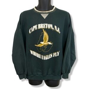 Vintage 90s Cape Breton Nova Scotia Crewneck Sweatshirt